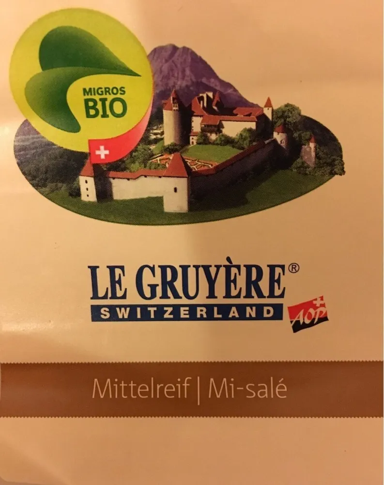 Le gruyère mi-salé
