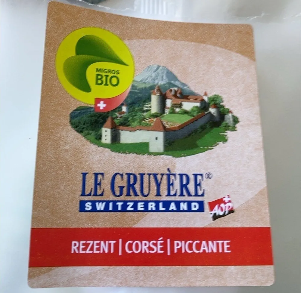 Le Gruyère AOP Bio corsé