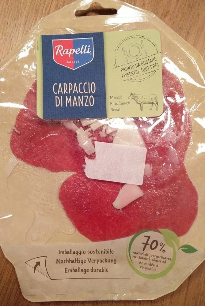 Carpaccio du Manzo bœuf
