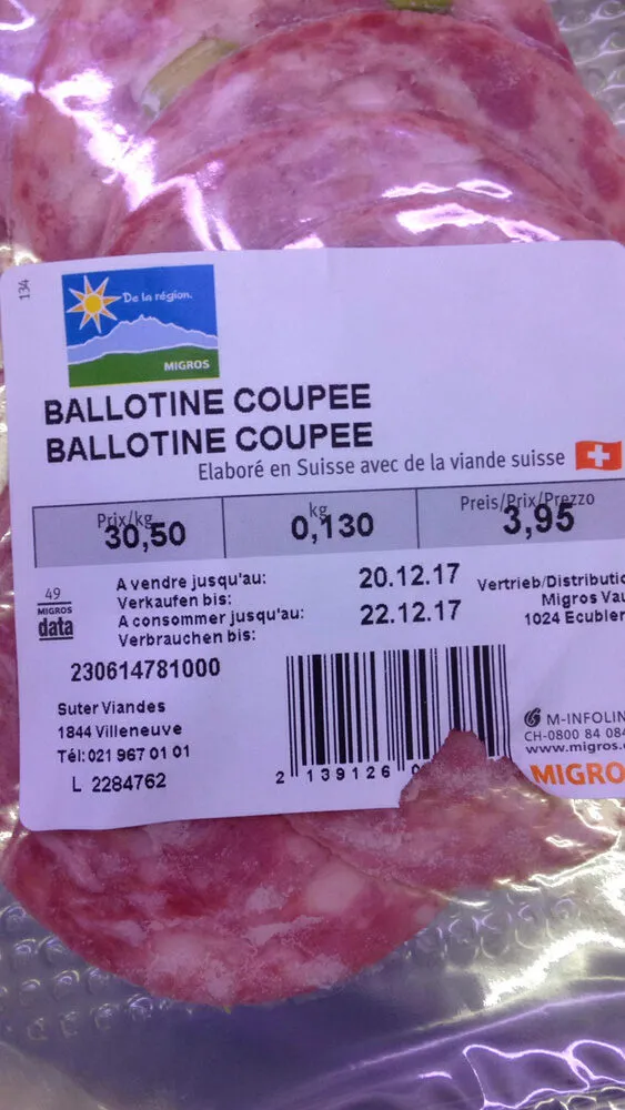 Ballotine coupéee