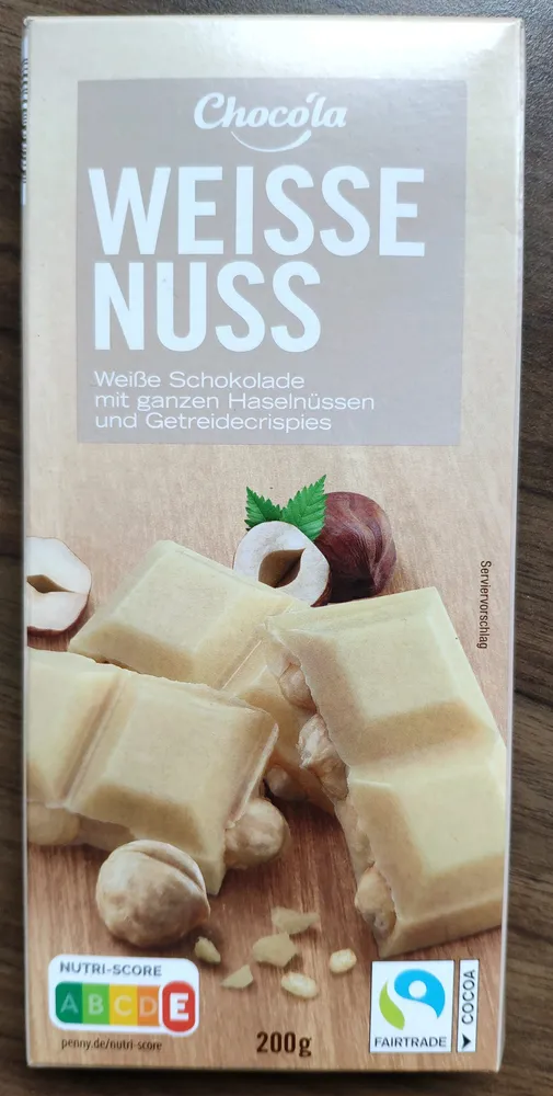 Weisse Nussschokolade