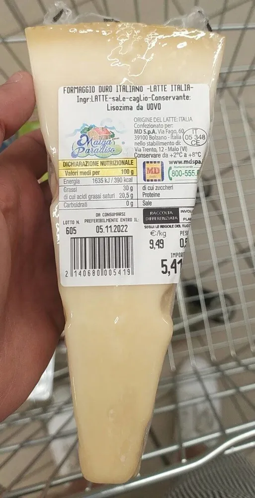 Formaggio duro italiano