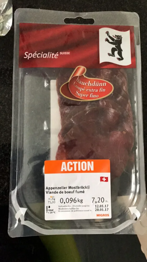 Viande de boeuf fumé