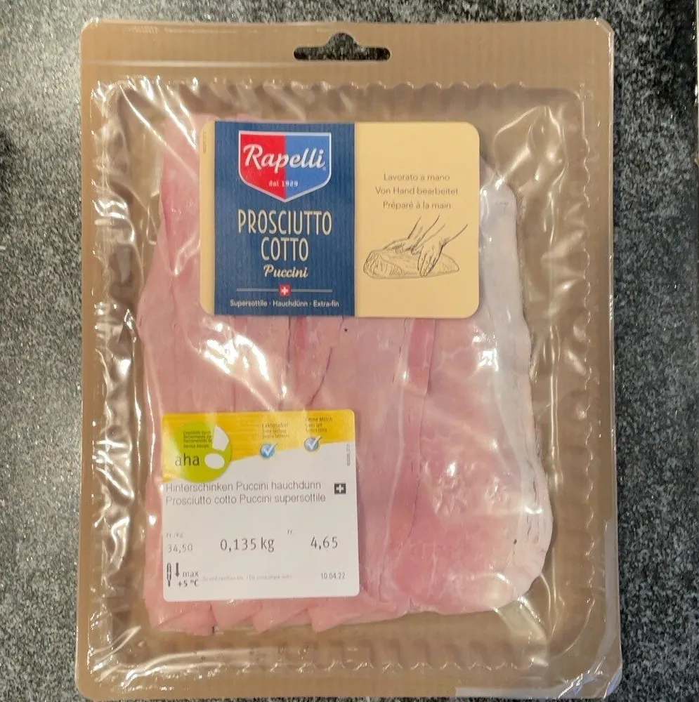 Prosciutto Cotto Puccini supersottile