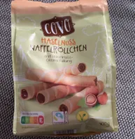 HASELNUSS WAFFELRÖLLCHEN mit Haselnusscremefüllung