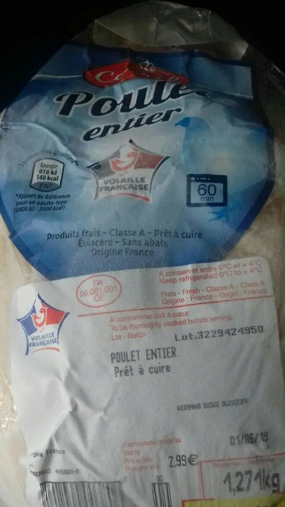 poulet entier