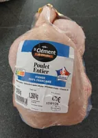 Poulet entier cru