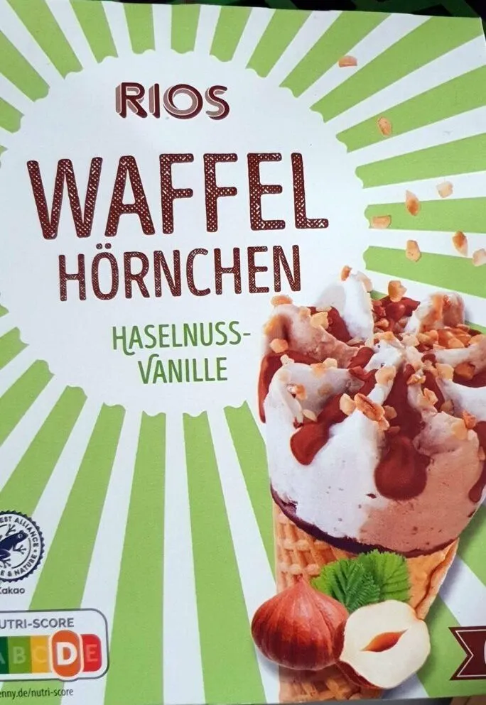 Waffel Hörnchen Haselnuss-Vanille