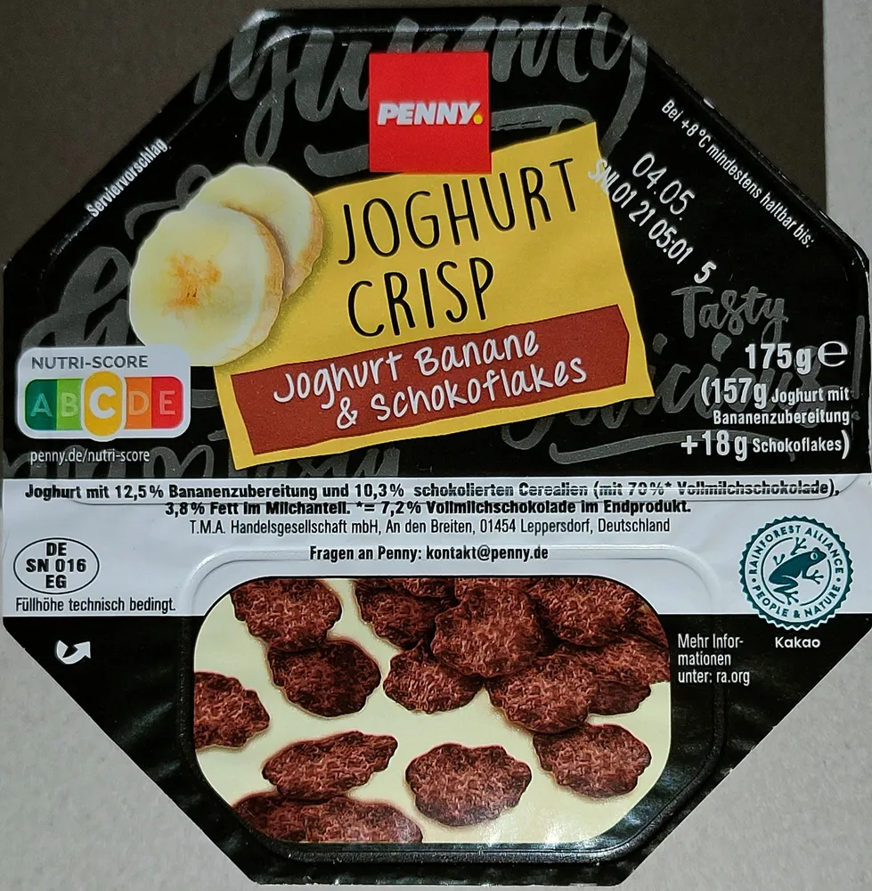 Joghurt-Crisp - Bananenjoghurt & Schokoflakes
