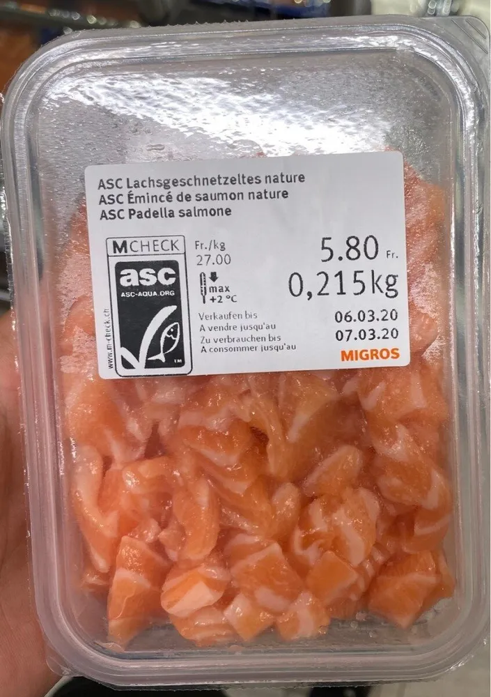 Emincé de saumon