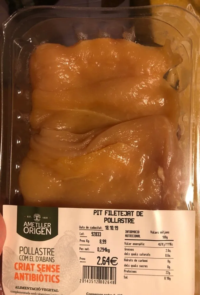 Pit filetejat de pollastre
