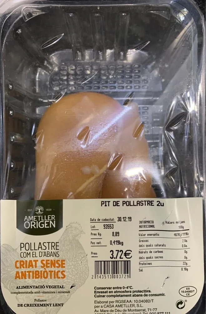 Pollastre com el d'abans
