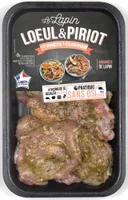 Demi avants de lapin désossés marinés thym citron