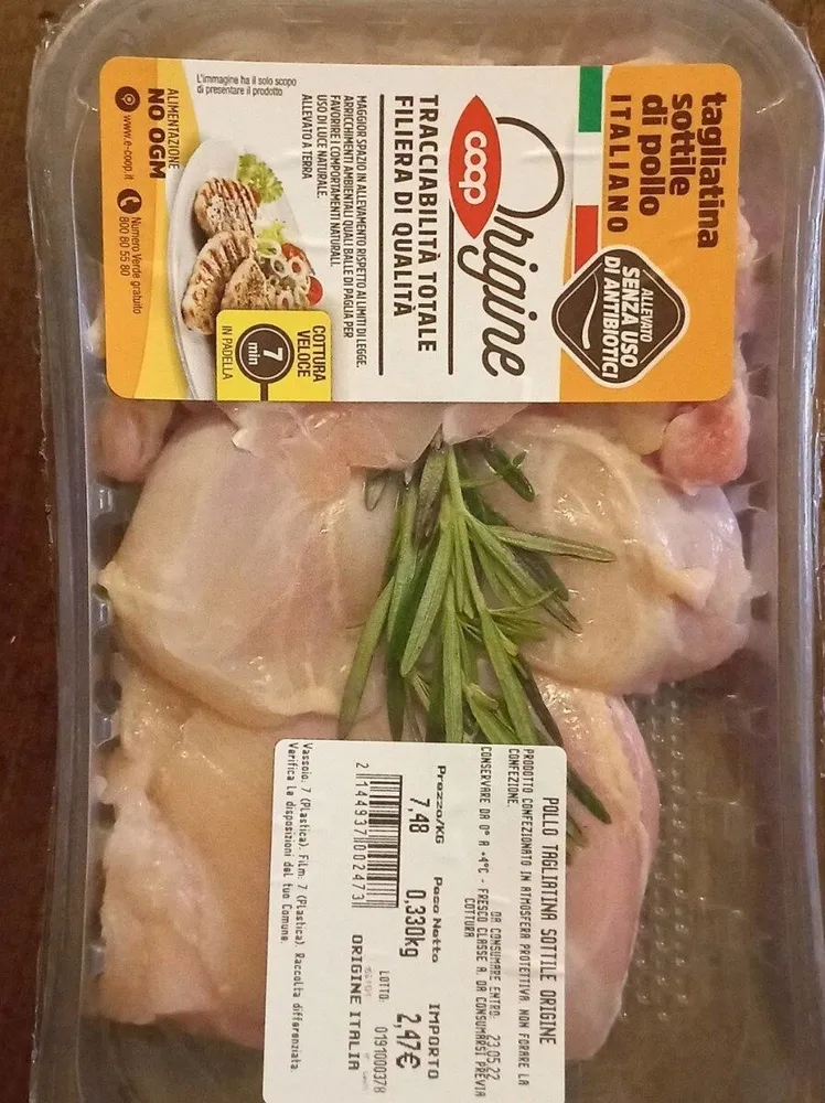 Pollo tagliatina sottile