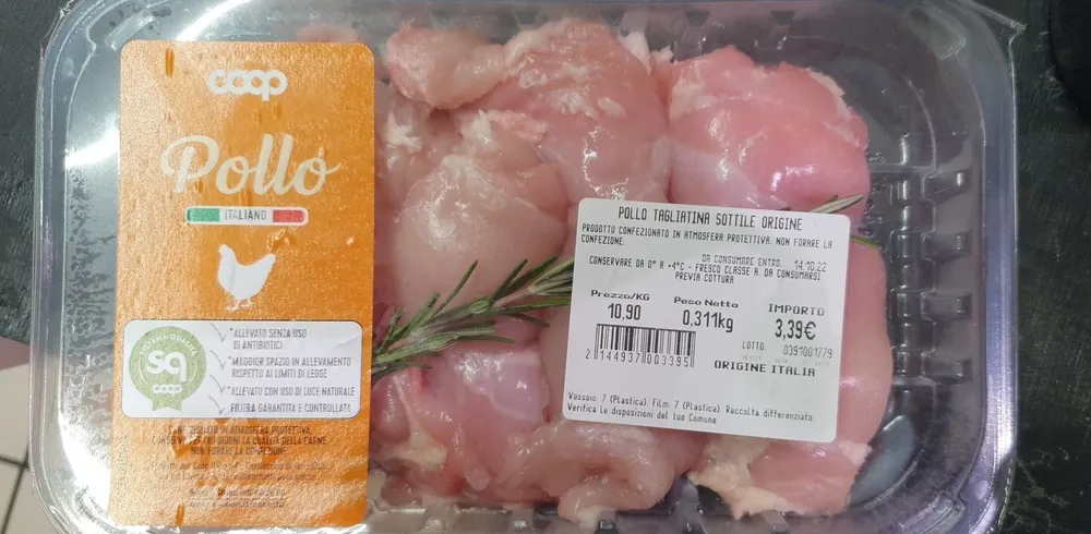 Pollo tagliatina sottile origine