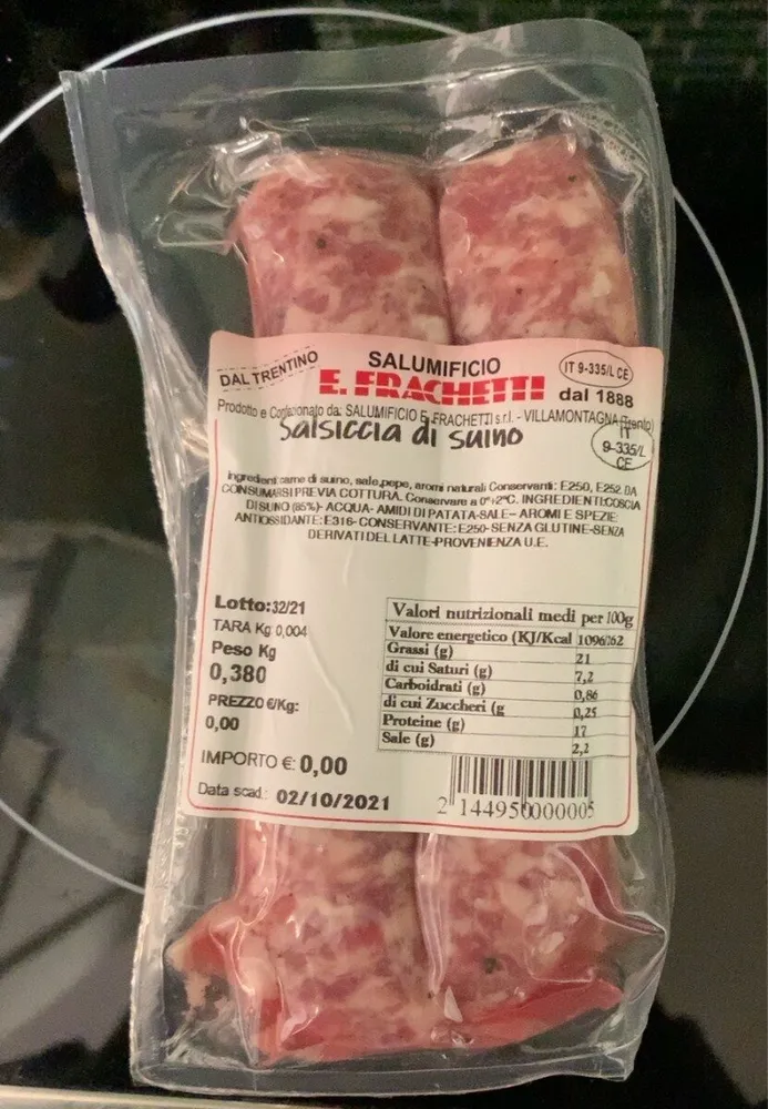 salsiccia di suino