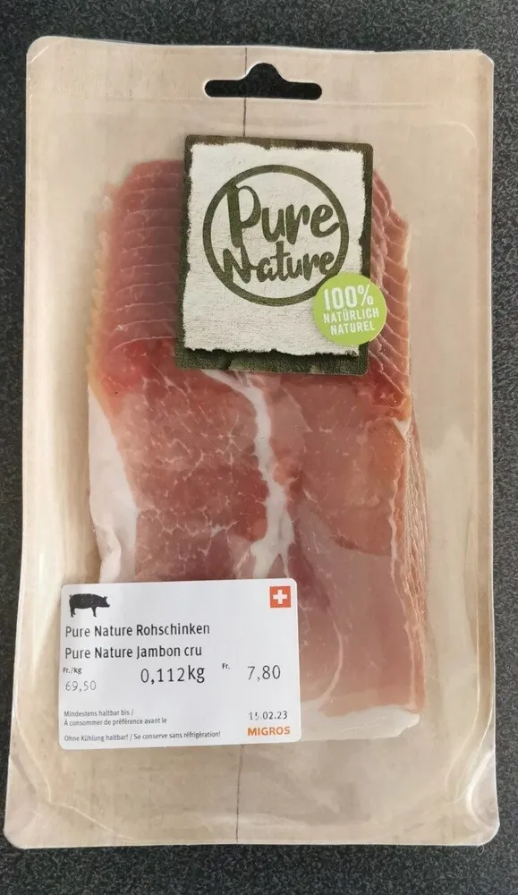 Pure nature rohschinken