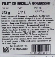 Filet de bacallà arrebossat