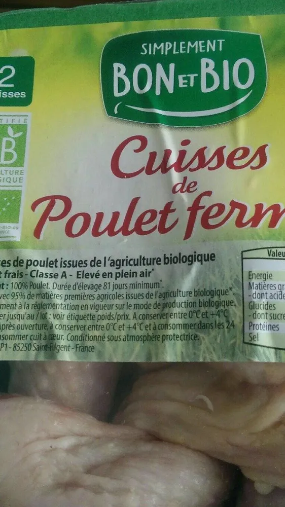 Cuisses de poulet fermier
