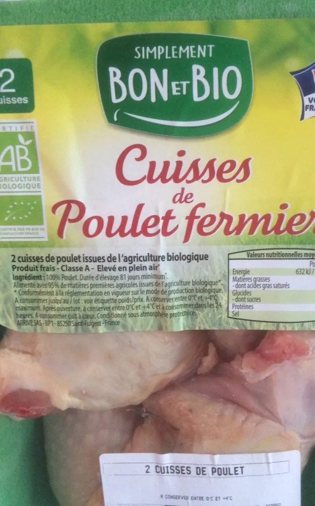 Cuisses de poulet fermier