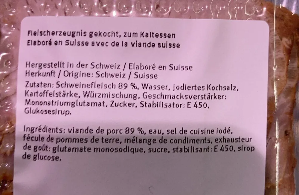Schweinebraten geschnitten