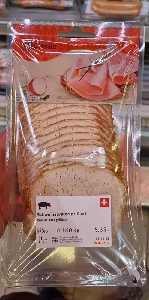 Schweinsbraten grilliert