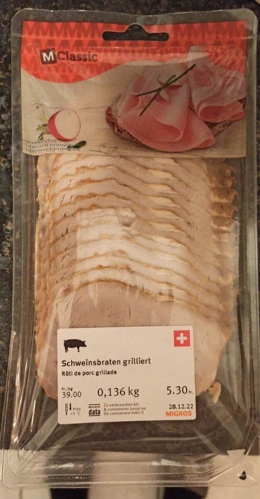 Rôti de porc grillade