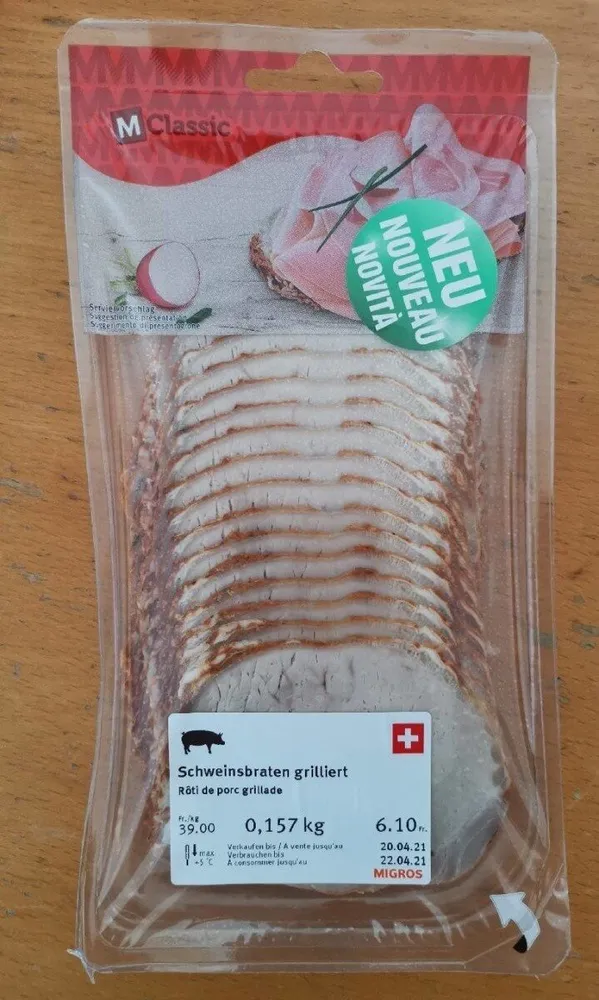 Rôti de porc grillade