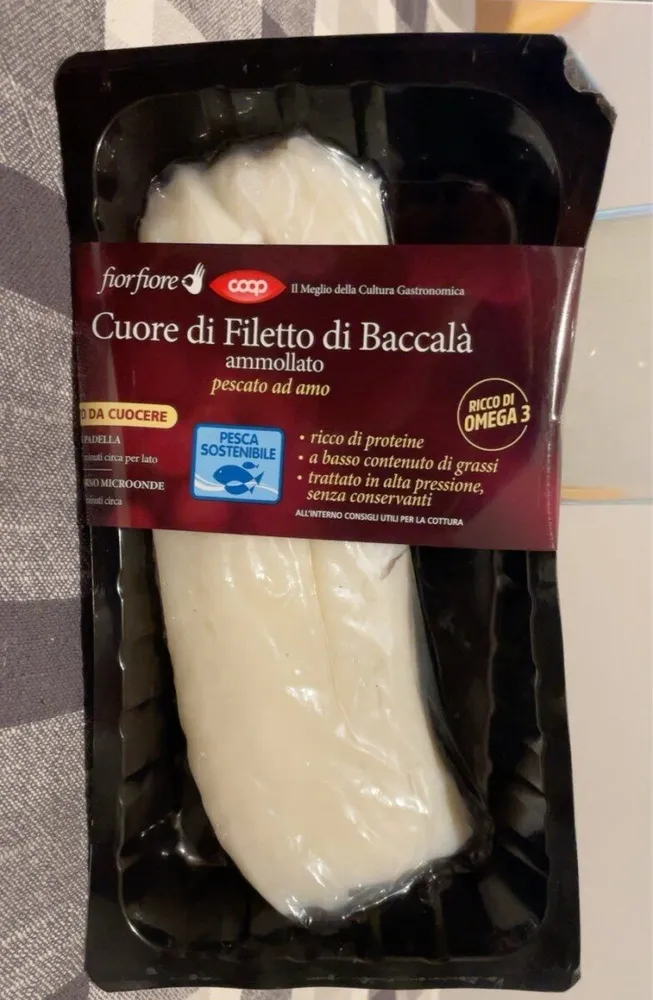 Cuore di filetto di baccalà
