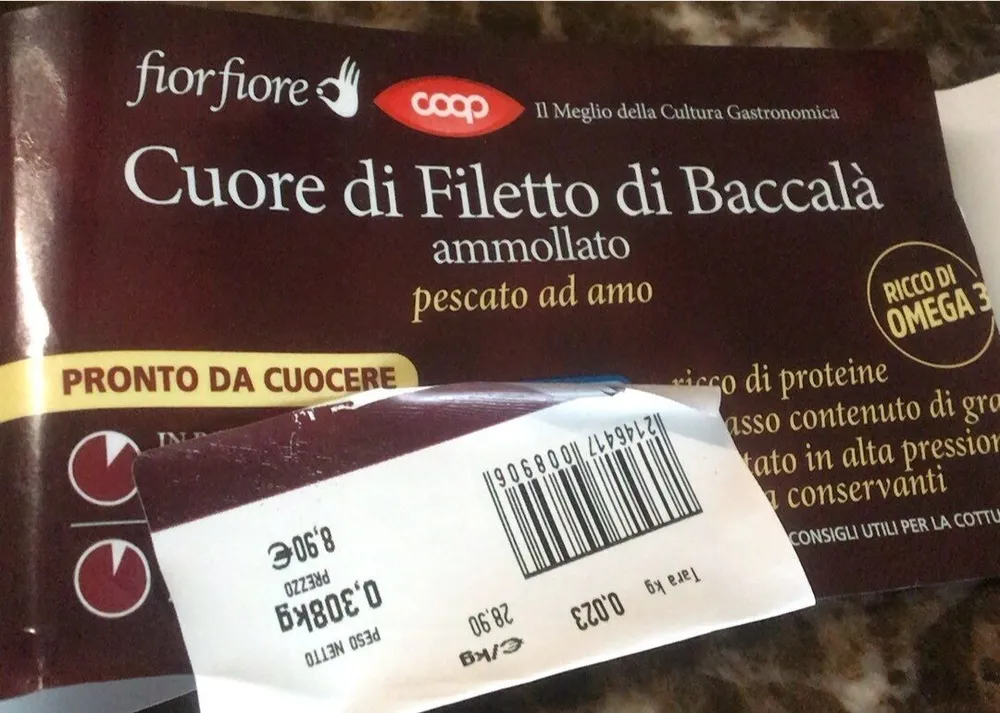 Cuore di filetto di baccala’