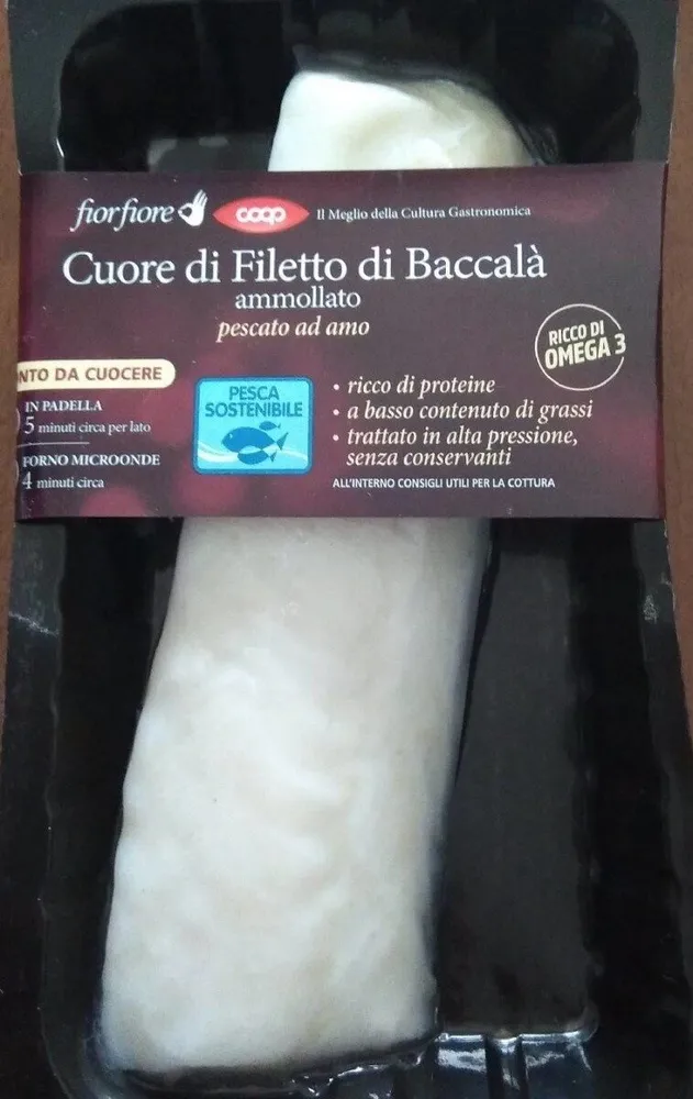 Cuore di filetto di baccalà