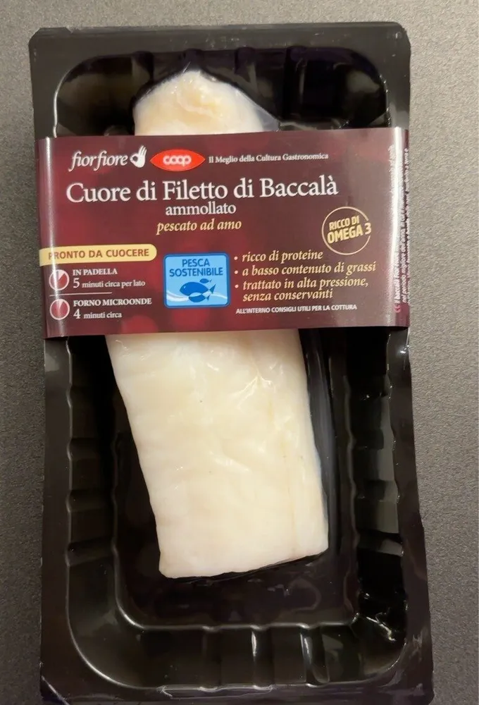 Cuore di filetto di baccalà