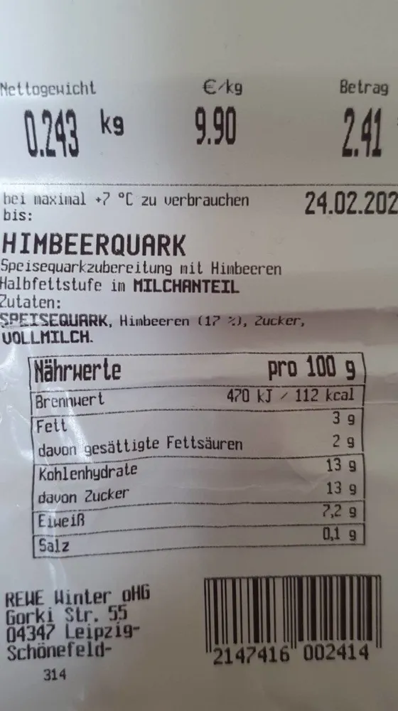 Himbeerquark