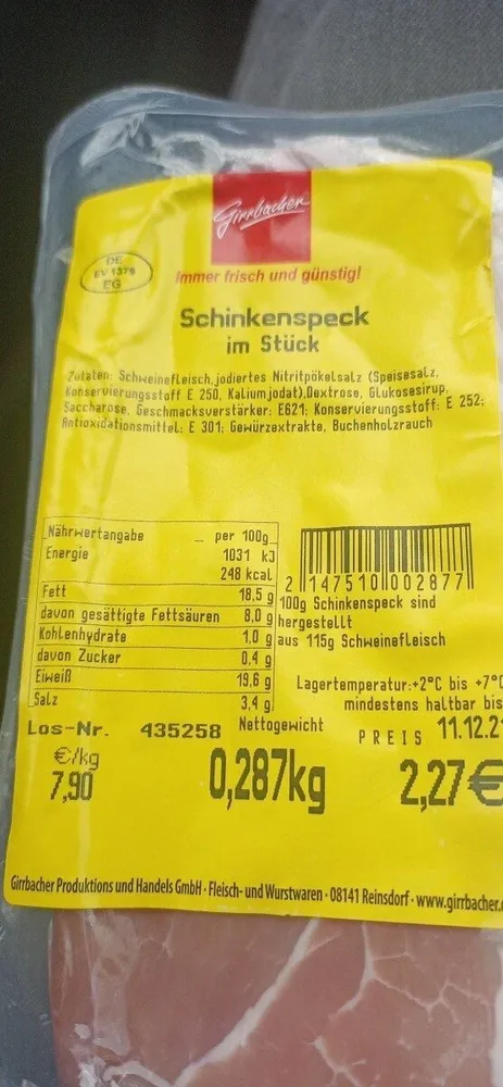 Schinkenspeck