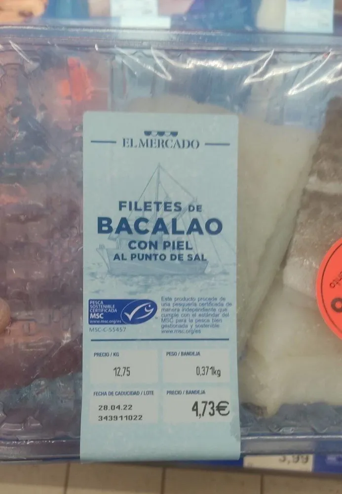 Filetes bacalao