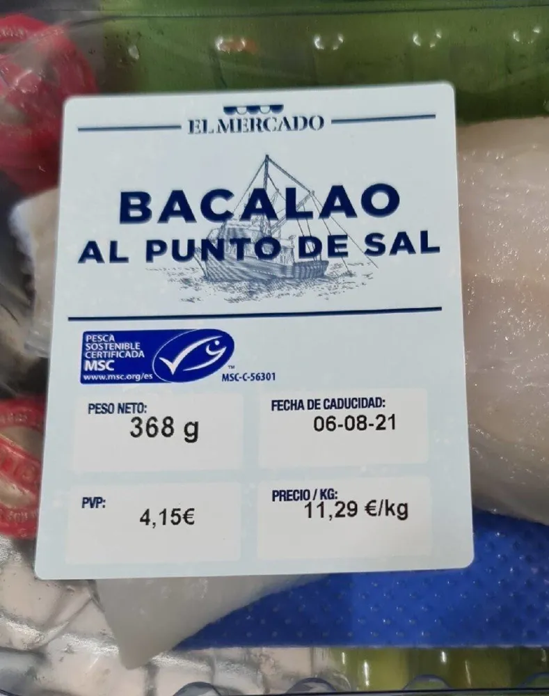 Bacalao al punto de sal