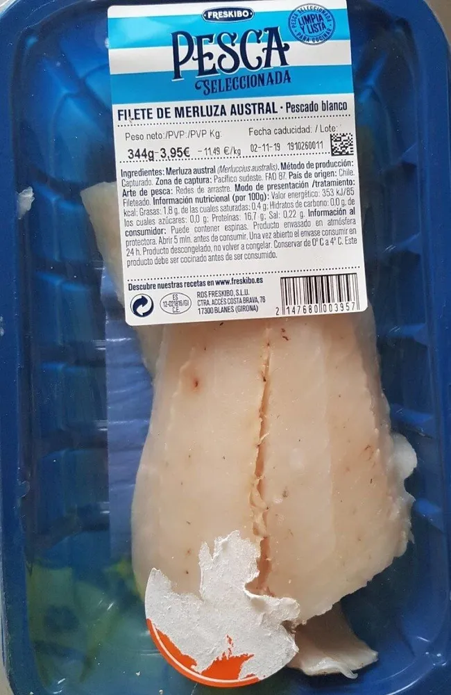Filete de merluza austral