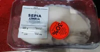 Sepia limpia fresca