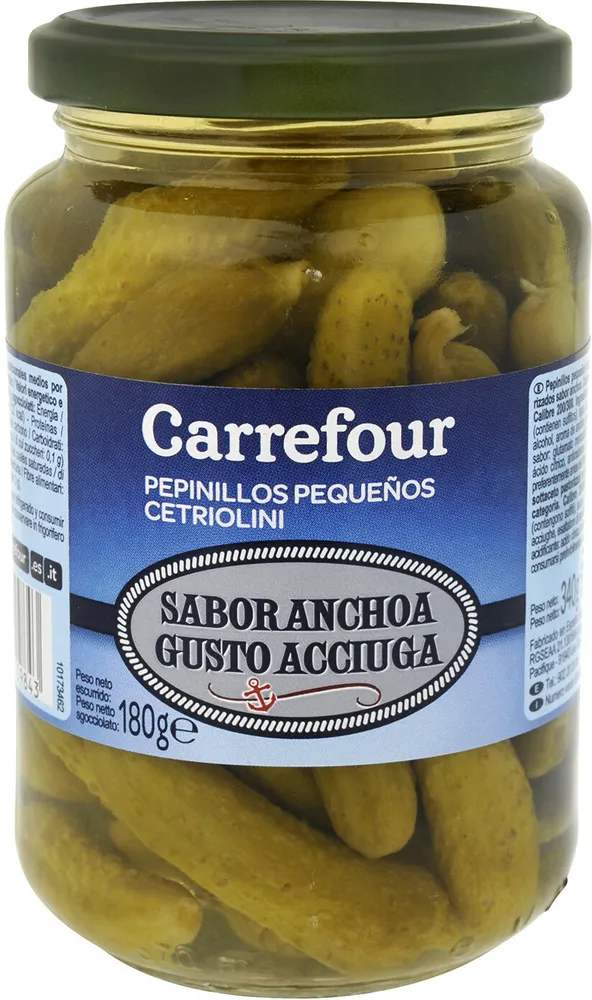 Pepinillo sabor anchoa