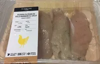 Pechuga fileteada de pollo marinada al ajillo