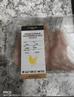 Pechuga fileteada de pollo marinada al ajillo