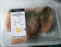 Pechuga fileteada de pollo marinada al ajillo