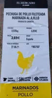 Pechuga marinada al ajillo