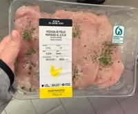 Pechuga de pollo marinada al ajillo