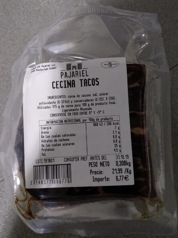 Cecina taco