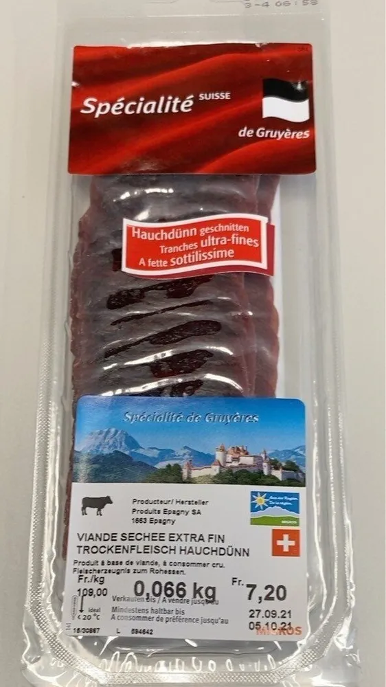 Viande sechee extra fin