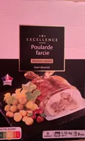 Poularde farcie marrons raisins