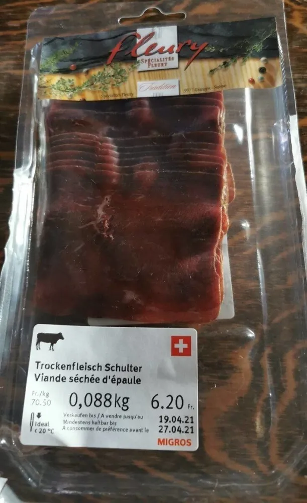 Viande séchée d'épaule