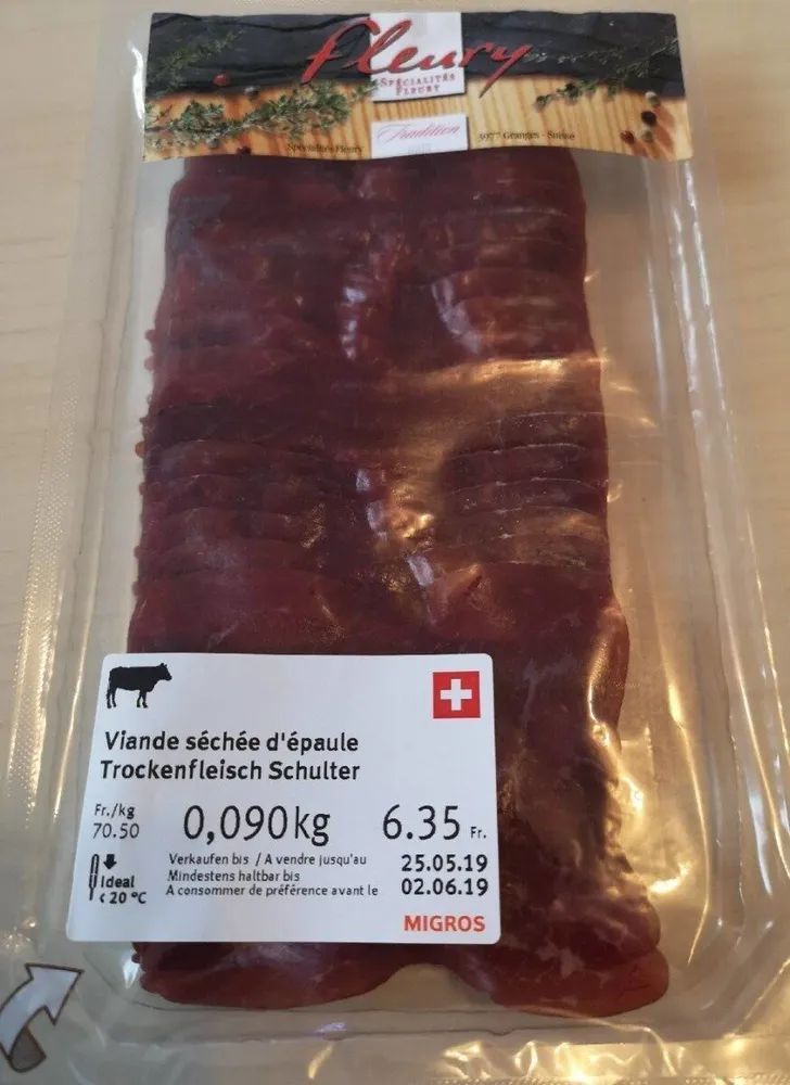 Viande séchée d'épaule