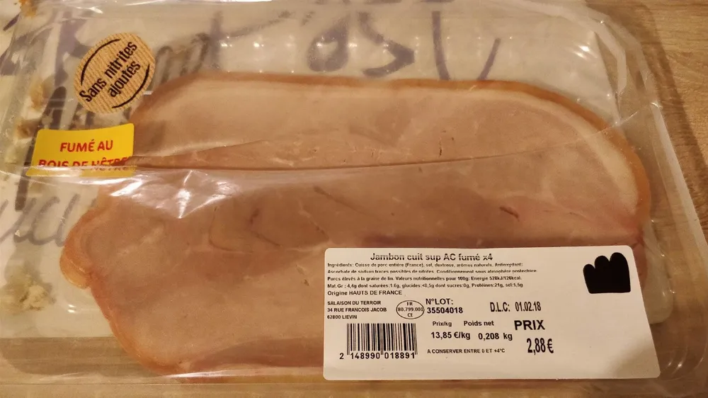 Jambon xuit sup AC fumé x4